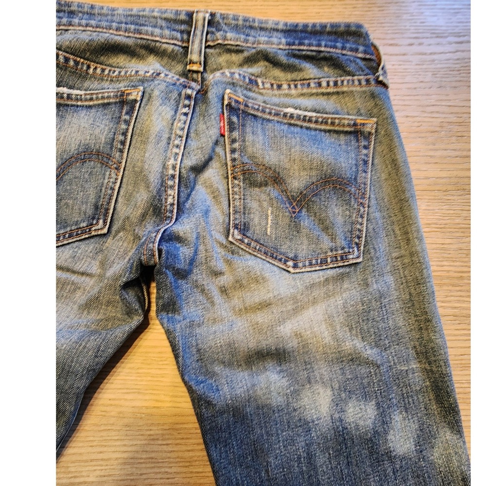 VTG Levis Premium "TwoLow" Distressed Low Rise Flare Jeans. Grunge Y2K western